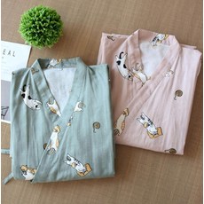 커플 고급 거즈면 바스로브