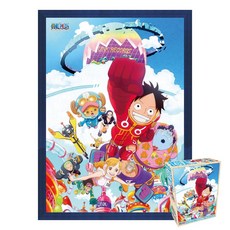 퍼즐피플 원피스 직소퍼즐 500피스 시리즈, 미래섬 에그헤드 500P 액자포함(우드블루), 1개