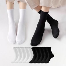 ZHEYE 남자 흰양말 중목 프리미엄 양말 10켤레