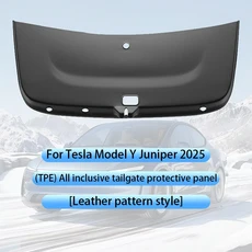 새로운 테슬라 모델 Y 주니퍼 2025+ 트렁크 테일게이트 가드 TPE 리어 보호 매트 방오 자동차 액세서리, 01 dermatoglyph