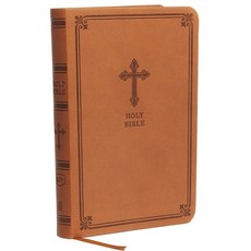 (영문도서) Kjv Value Thinline Bible Compact Leathersoft Brown Red Letter Edition Comfort Print Imitation Leather, Thomas Nelson, English, 9780785225874