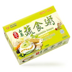 京工 素食沖泡粥 山藥芋頭香菇蔬食即食粥 味噌湯沖泡即食 多種口味選擇 方便快速, 1套, 山藥蔬食粥32g 8包/盒 (奶素)新, 32g