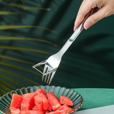 D.S mall잘라서 바로먹는 수박커팅 포크 슬라이서 컷팅기, 1개