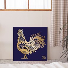 닭 동양화 풍수 재물을 부르는 그림 캔버스 액자, 26 황금 수탉