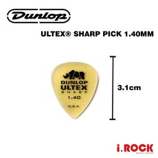 DUNLOP JAZZ III JP 系列 PICK 彈片 簽名 Andy 防滑 XL 鱷魚 犀牛 愛心 FLOW, 1個, Ultex Sharp 犀牛 - 1.4