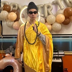 西天如來佛祖！萬聖節cosplay服裝飾衣成人男頭飾觀音菩薩西遊記
