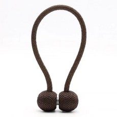 커튼 스트랩 모던 심플 아이디어 자석 커튼 버클 후크 벽걸이 스트랩 커튼 클립 면제펀치, 깊은 커피, 2개 사면 2개 4개 주고, 1개