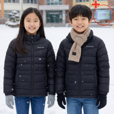 (정가 125000) 블랙야크 RDS 덕다운 키즈 경량 패딩 점퍼 자켓 블랙 +물티슈