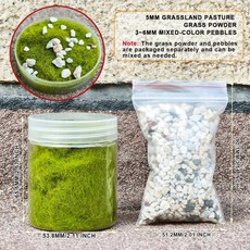 모델링 정지형 잔디 돌 지상 장식미니어처 풍경철도 레이아웃건물군사 전쟁 게임 장면용, 1개, 7. cymc