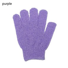마사지 스폰지 다섯 손가락 목욕 장갑 모이스춰 라이징 엑스 폴리 에이 팅 샤워 워시 천 스크러빙 스킨 바디 백 클리너, 1개, 5. purple
