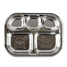 헬로카봇15 5구 스텐식판 유아 아동 간식접시 (402269), 상세페이지 참조