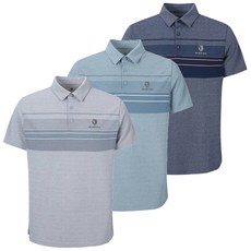 블랙야크 남성 슈피체 카라 반팔티 데님 라이크 스트라이프 패턴 티셔츠 1BYKTMU007