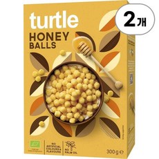 터틀 시리얼 유기농 허니 볼 Turtle Organic Honey Balls 300g, 2개