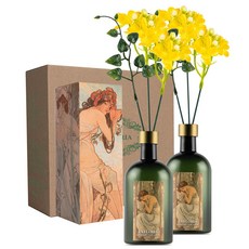 라플로리아 꽃 디퓨저, 2개, 500ml, S6.다시한번힘내요향/A11.자스민꽃-L12/옐로우