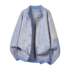 仿羊毛衣針織毛衣男女款休閒保暖內搭上衣長袖重磅圓領加厚韓版套頭寬鬆防風防寒彈性柔軟親膚針織上衣, 2XL建議體重80-90公斤, 灰色