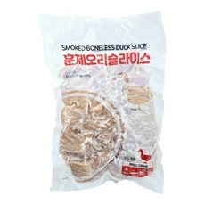 랜시푸드 훈제오리 슬라이스 800g 훈연으로 풍미를 더한, 2개