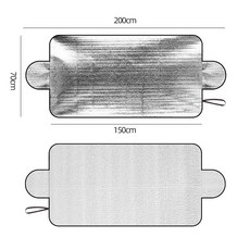 汽車雪擋防凍防風汽車車衣前擋風玻璃罩遮雪擋冬季用品汽車遮陽擋, 1個, 200*70CM:1個