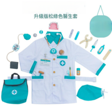 醫生扮演玩具套裝 兒童過家家遊戲組, 小醫生揹包款含醫生服套裝藍色0.75, 1套
