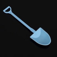 일회용 삽모양 스푼 삽수저 다용도 푸딩 포장용 숟가락, 1개, 기본 구성품, 블루 심플팩 100개