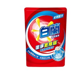 白蘭超濃縮洗衣精補充包 強效除蟎 蘆薈親膚 陽光馨香 6包入, 1個, 強效除蹣 6包入