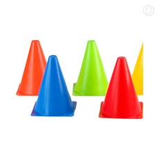 [하루셀렉] 체육꼬깔 훈련용콘 스포츠 훈련용 트레이닝 칼라콘 23cm