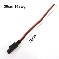 14awg 분리 구리 케이블 SAE 전원 커넥터 와이어 태양 전지 패널 자동차 연장용 10A 20A 커버, [03] 14awg 30cm 20A, 1개