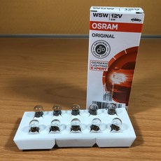 OSRAM 歐司朗 W5W (T10) 炸彈燈泡 2820 2821 2825 2827 2845 (10顆銷售), 1個, W5W =2825