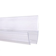샤워부스 유리문 쫄대 프로파일 물막이 투명 물튐방지 틈새 차단 8x12x2m, 1) 8X12X2M, 1개