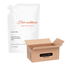 러벤더 대용량 리필용 헤어 컨디셔너 린스 2L x 6개 박스(box)