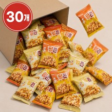 미니팝콘 미니미 개별포장 과자 카라멜맛 크림맛 혼합 30개 학교간식 사무실간식, 12g