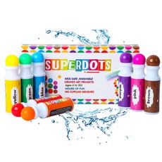 車車共和國 8色 12色 兒童無毒點點筆 點點彩色筆 點點畫筆 無毒環保 創意塗鴉 容易水洗, 1個, 8色點點筆