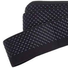6m 폴리에스테르 고탄력 미끄럼방지 실리콘처리 고정 스트랩 DIY 의류 봉제 블랙 51mm, 검은색, 1개