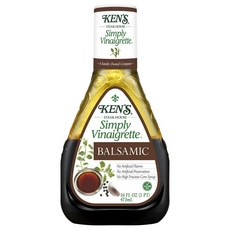 켄스 스테이크 하우스 Ken's Steak House Simply Vinaigrette Balsamic 심플리 비네그레트 발사믹 샐러드 드레싱 소스, 3개, 473ml