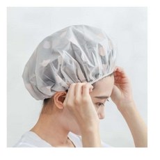방수 샤워캡 헤어캡 목욕 비닐 머리 염색 트리트먼트 재사용 위생 탄력밴드, 3-비닐헤어캡-옐로우, 1개