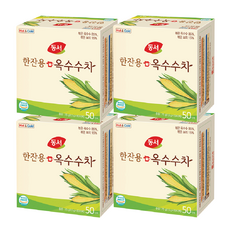 동서 한잔용 옥수수차 티백 50T, 75g, 50개입, 4개