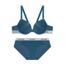 GUESS UNDERWEAR 트리플라인 에어로쿨 브라 팬티 세트 - 딥블루 OEWRP391DBU 1510440