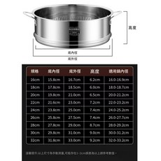 304不鏽鋼蒸格 湯鍋奶鍋炒鍋通用, 1個, 148cm
