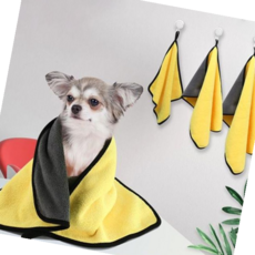 리빙용품 초극세사 흡수력 드라이 대형 타월, 옐로우_M, 옐로우