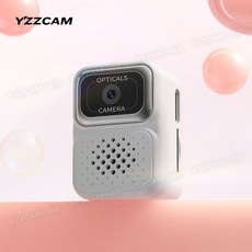 Y'ZCCAM 拇指數碼相機 迷你可拍照錄影掛件, MNS130白一新潮 可視屏 濾鏡 拍錄 - 16G記憶體卡
