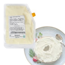 달디단마켓 제일유업 베이커리 크림치즈무스 1kg 크림치즈 필링 업소용 스프레드 베이킹치, 1개