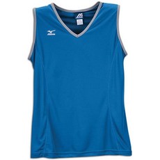 Mizuno 여성용 스톰 민소매 저지 (사이즈 M 로열/그레이), Mizuno 여성용 스톰 민소매 저지 (사이즈 M, 로