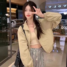 바디랜드 크롭 썸머 라이트 자켓