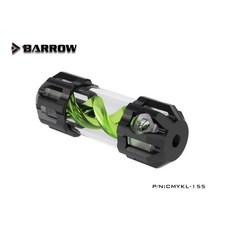 小白的生活工場*Barrow 複合版T病毒螺旋懸浮水箱155MM CMYKL-155, 1個, 黑蓋+綠螺旋體