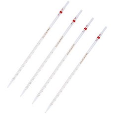 Beautify 4pcs 5ml 유리 링 피펫 화학 실험용 측정 피펫 실험실 액체 이송 빨대 졸업, Beautify 4pcs 5ml 유리 링 피펫 화학 실