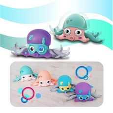 문어 오징어 움직이는 목욕장난감 웨이브 바닥 욕조 장난감