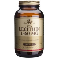[정품 미국 배송] 솔가 레시틴 1360mg 100정 (소프트젤) Solgar Lecithin 100 softgels, 1개