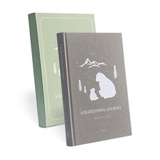 하이모리 인디고 처음부모 임신 다이어리 [태교 일기 초음파 앨범 출산 축하 선물], 그레이 그레이