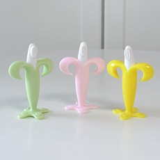 아가프라 바나나치발기 플래티넘 실리콘 출산선물 국민템 신생아 열탕 아기, 1개, 라임, 단품