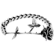 鴻利首飾廠 幻藏家 哥特闇黑荊棘玫瑰做舊手鏈