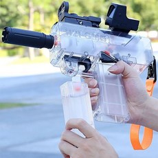 [교보문고] 사찌몰 SMG 고압 전자 자동 버스트 권총 워터건 인싸 물총, 옵션:핑크 sps260, 상세 설명 참조